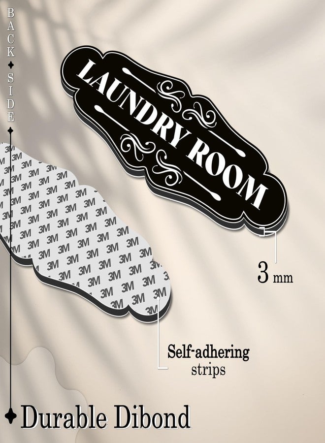 DIMARONGTON Laundry Room Sign for Door - 9x3 Dibond Laundry Decor for Room - Image 4